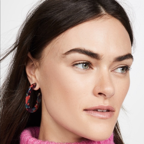 Madewell Stella Oval Acetate Earrings - Picture 2 of 6